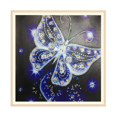 Blau Transparent Schmetterling Sonderform Diamond Painting