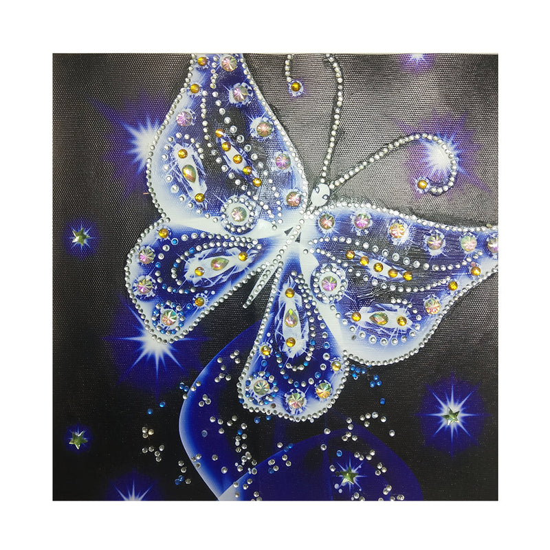 Blau Transparent Schmetterling Sonderform Diamond Painting