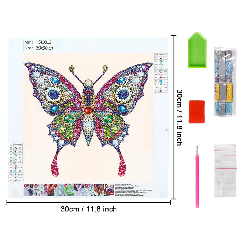 Seltener Schmetterling Sonderform Diamond Painting