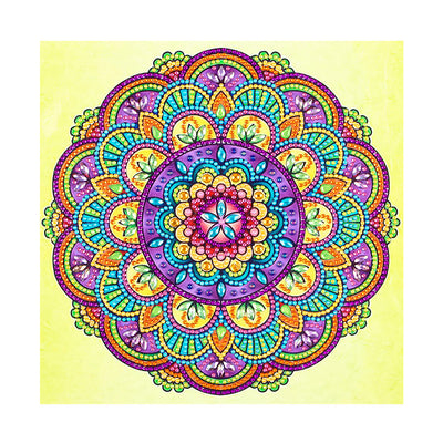 Lotusblume Form Mandala Sonderform Diamond Painting