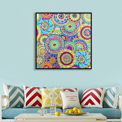 Runde Blume Mandala Sonderform Diamond Painting