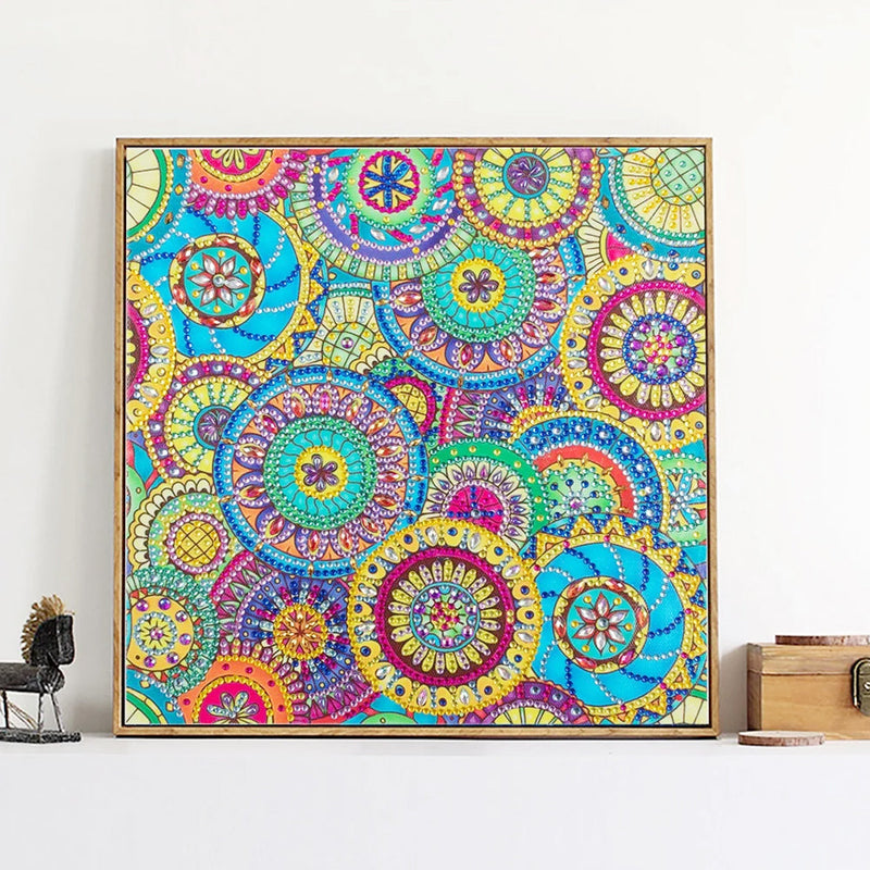 Runde Blume Mandala Sonderform Diamond Painting