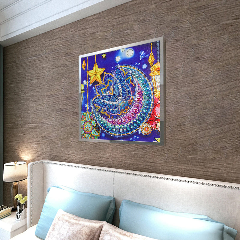 Schmetterling Mond und Stern Sonderform Diamond Painting