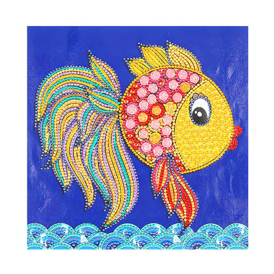 Überrascht Bunte Kleine Goldfische Sonderform Diamond Painting