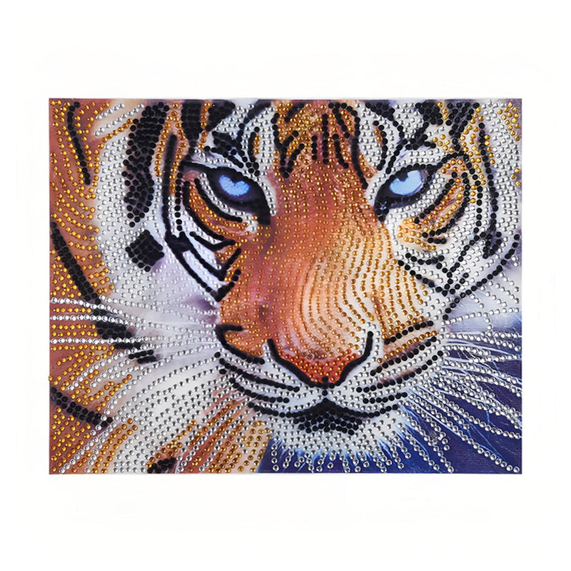 Der Blick des Tigers Sonderform Diamond Painting