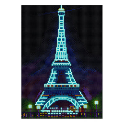 Eiffel Tower Leuchtend Kristall Strass Diamond Painting