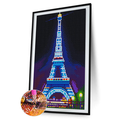 Eiffel Tower Leuchtend Kristall Strass Diamond Painting