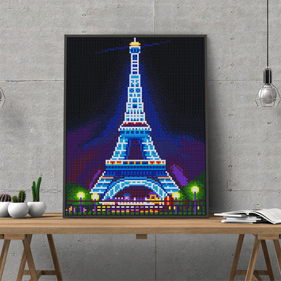 Eiffel Tower Leuchtend Kristall Strass Diamond Painting