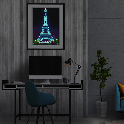 Eiffel Tower Leuchtend Kristall Strass Diamond Painting