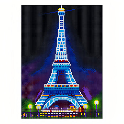 Eiffel Tower Leuchtend Kristall Strass Diamond Painting