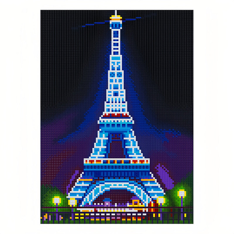 Eiffel Tower Leuchtend Kristall Strass Diamond Painting