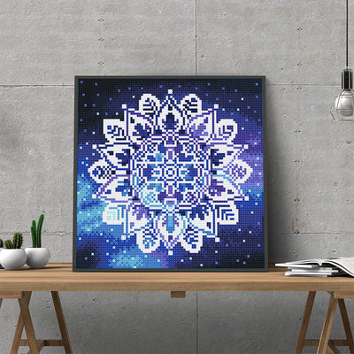 Blütenblätter Mandala Leuchtend Kristall Strass Diamond Painting