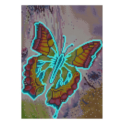 Schöner Schmetterling Leuchtend Kristall Strass Diamond Painting