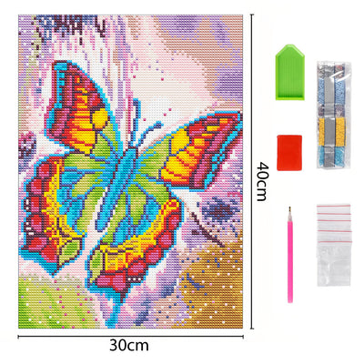 Schöner Schmetterling Leuchtend Kristall Strass Diamond Painting