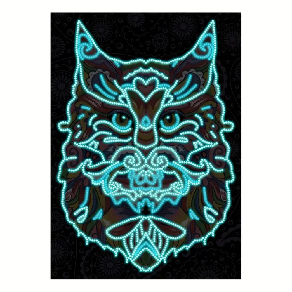 Bunte Eule Leuchtend Kristall Strass Diamond Painting