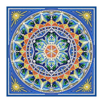 Quadratisches Mandala Farbig Leuchtend Sonderform Diamond Painting