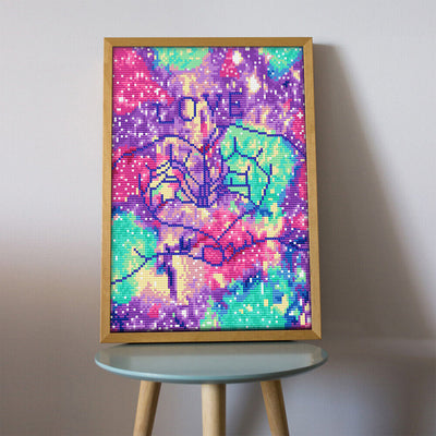 LOVE Leuchtend Kristall Strass Diamond Painting