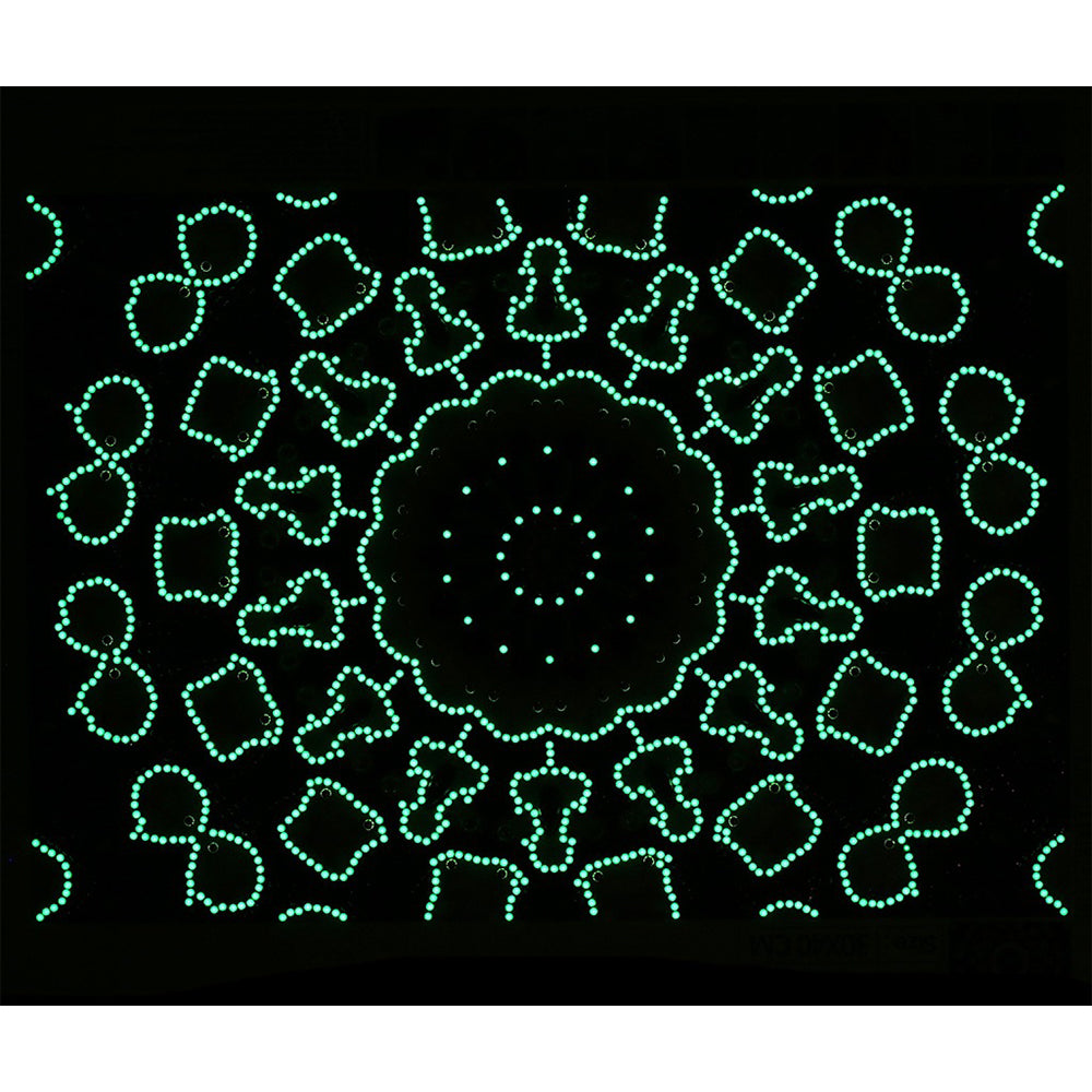 Lila Mandala Leuchtend Sonderform Diamond Painting