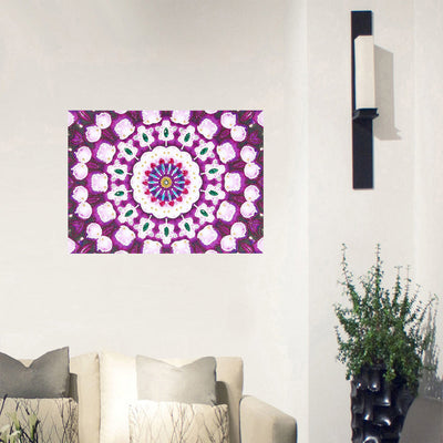 Lila Mandala Leuchtend Sonderform Diamond Painting