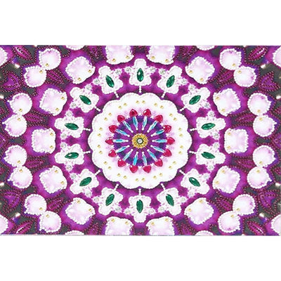 Lila Mandala Leuchtend Sonderform Diamond Painting