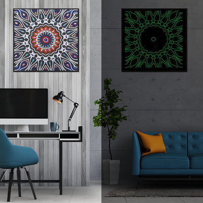 Blendendes Mandala Leuchtend Sonderform Diamond Painting