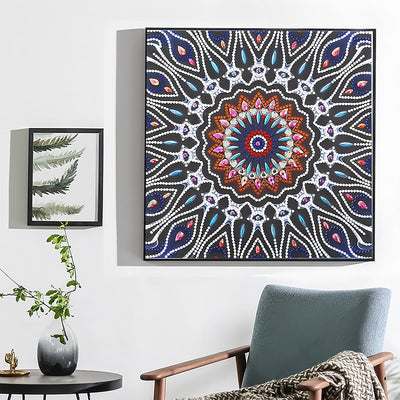 Blendendes Mandala Leuchtend Sonderform Diamond Painting