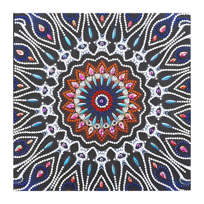 Blendendes Mandala Leuchtend Sonderform Diamond Painting