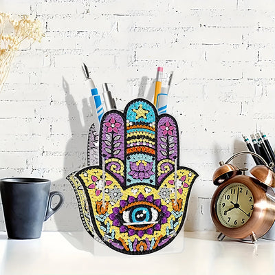 Hamsa-Hand Diamond Painting Stifthalter