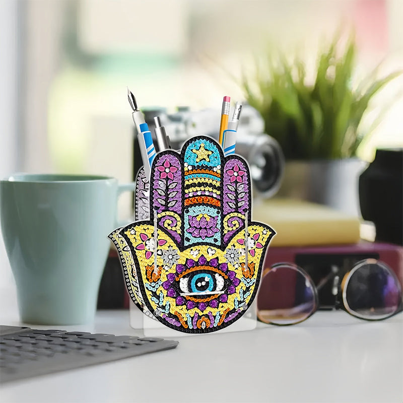 Hamsa-Hand Diamond Painting Stifthalter