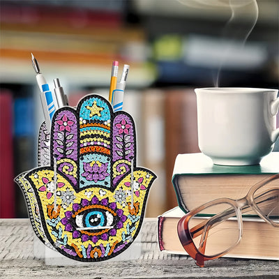 Hamsa-Hand Diamond Painting Stifthalter