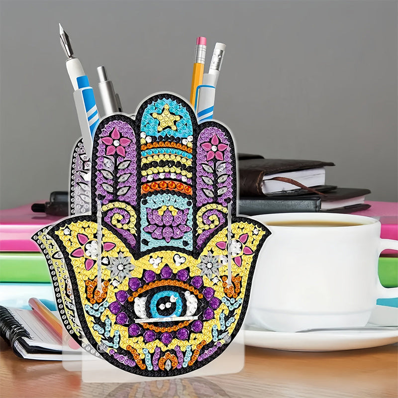 Hamsa-Hand Diamond Painting Stifthalter