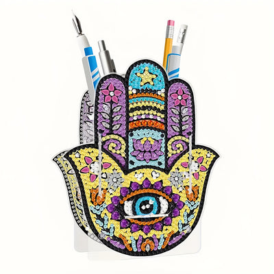 Hamsa-Hand Diamond Painting Stifthalter