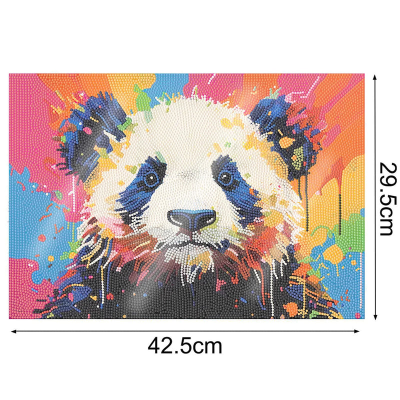 Bunter Panda Tischset für Wohndekoration Diamond Painting