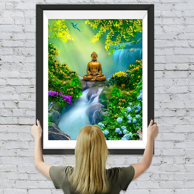 Buddha Wasserfall Diamond Painting