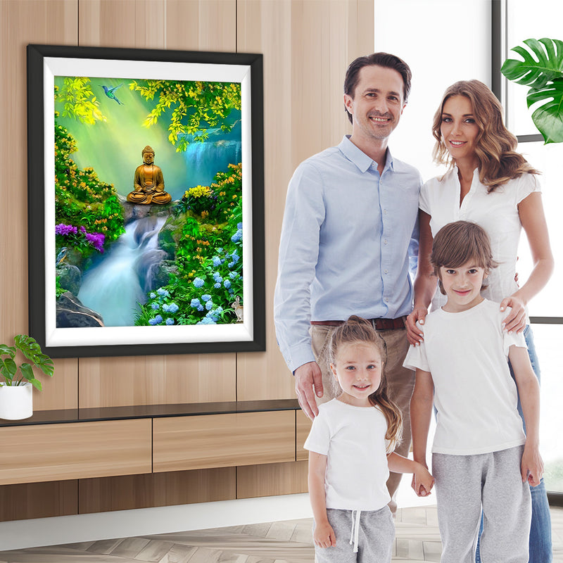 Buddha Wasserfall Diamond Painting