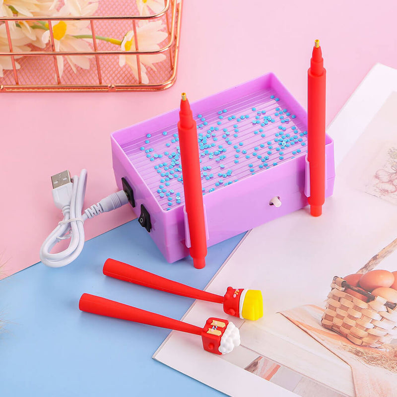 🔥NEU🔥Diamond Painting Automatischer Diamant-Saugstift mit Aufbewahrungsfach Sets