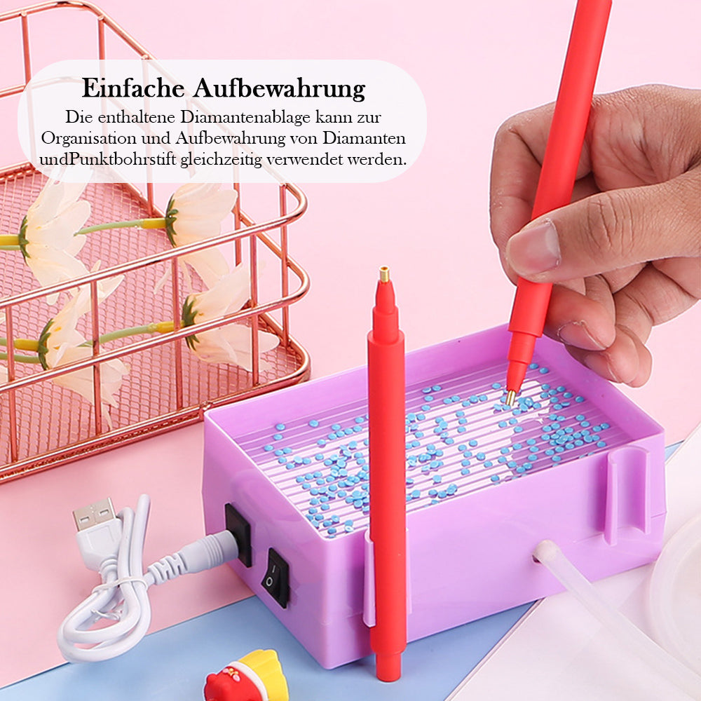 🔥NEU🔥Diamond Painting Automatischer Diamant-Saugstift mit Aufbewahrungsfach Sets