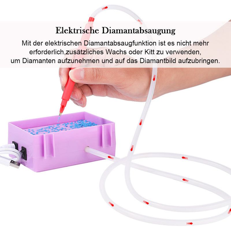 🔥NEU🔥Diamond Painting Automatischer Diamant-Saugstift mit Aufbewahrungsfach Sets