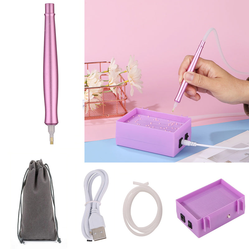 🔥NEU🔥Diamond Painting Automatischer Diamant-Saugstift mit Aufbewahrungsfach Sets