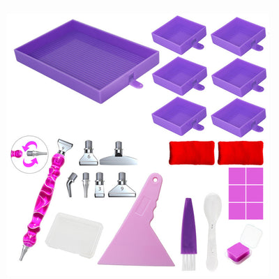 🔥NEU🔥Multifunktionales 6-fach-Diamantsortierfach mit Stiftsets