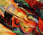 Abstrakt Frau Violine Diamond Painting