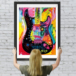 Abstrakte bunte Gitarre Diamond Painting