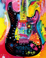 Abstrakte bunte Gitarre Diamond Painting