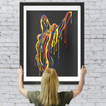 Abstrakte bunte Linien Frau Diamond Painting