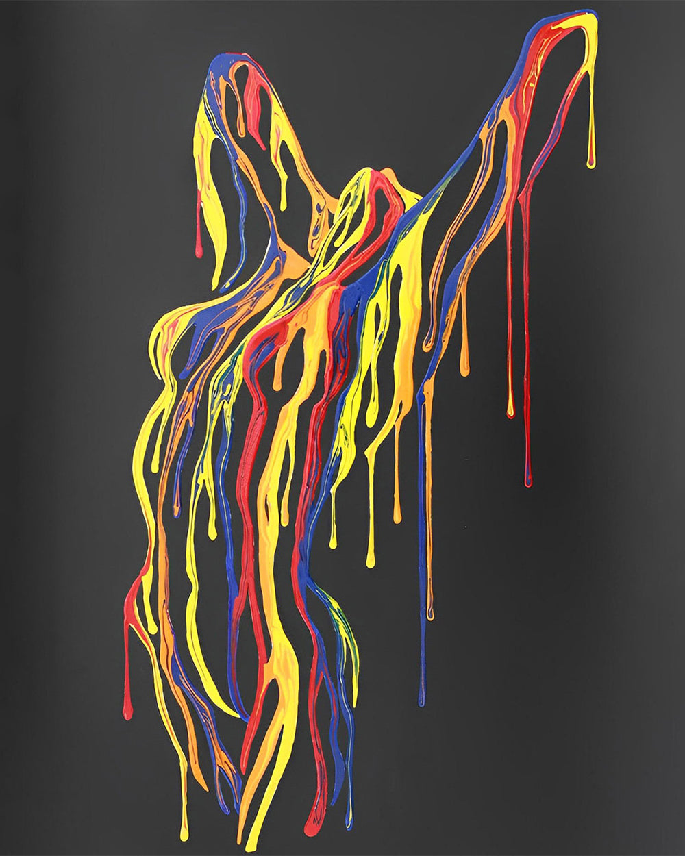 Abstrakte bunte Linien Frau Diamond Painting