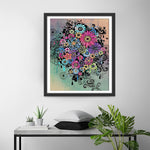 Abstrakte Chrysantheme Diamond Painting