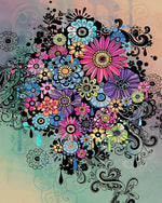 Abstrakte Chrysantheme Diamond Painting