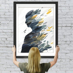 Abstrakte Frau aus Blättern Diamond Painting