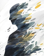 Abstrakte Frau aus Blättern Diamond Painting