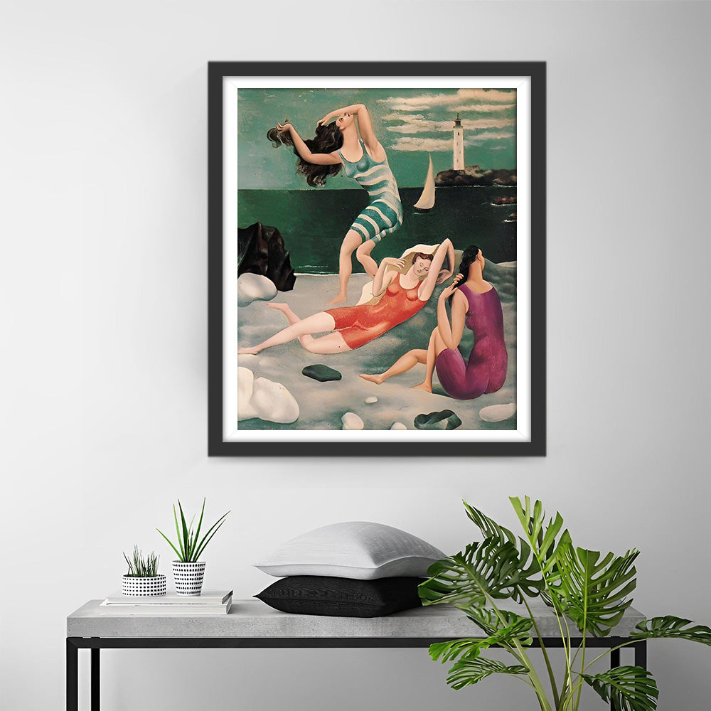 Abstrakte Frauen am Meer Diamond Painting